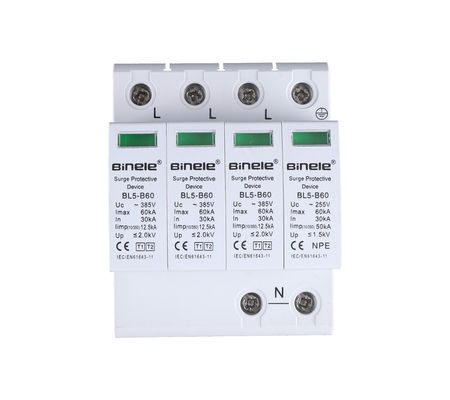 품질  BL5-B60 3P+N SPD Voltage Protection 60KA Surge Protective Device Binele Lightning Arrester 공장